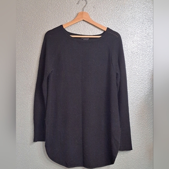 Halogen Cashmere/Wool Blend Soft Tunic Sweater - Picture 1 of 6
